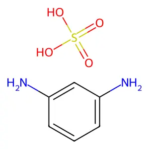 1,3-Benzenediamine, sulfate (1:1) structure