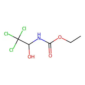 Ethyl N-(2,2,2-trichloro-1-hydroxyethyl)carbamate structure