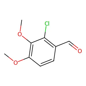 2-氯-3,4-二甲氧基苯甲醛 structure
