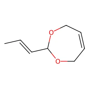 2-Prop-1-enyl-4,7-dihydro-1,3-dioxepine structure