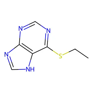 6-Ethylmercaptopurine structure