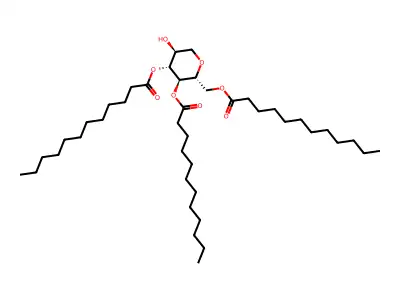 D-Glucitol, 1,5-anhydro-, 3,4,6-tridodecanoate structure