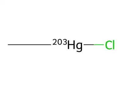 Mercury-203Hg, chloromethyl- structure