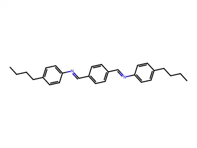N,N'-Terephthalylidenebis(4-butylaniline) structure