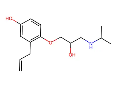 4-Hydroxyalprenolol structure
