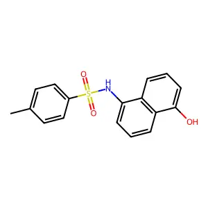 Benzenesulfonamide, N-(5-hydroxy-1-naphthalenyl)-4-methyl- structure