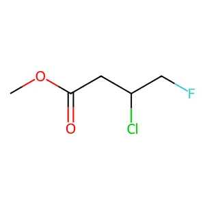 Methyl 3-chloro-4-fluorobutanoate structure