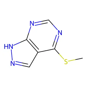 4-(Methylthio)-1H-pyrazolo(3,4-d)pyrimidine structure