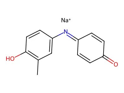 4-[(4-Hydroxy-3-methylphenyl)imino]cyclohexa-2,5-dien-1-one structure