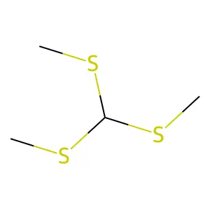 Methane, tris(methylthio)- structure