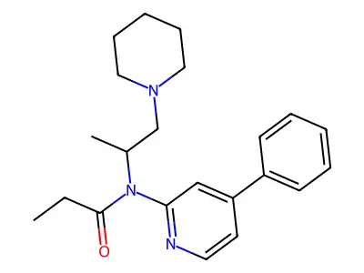 Propanamide, N-(1-methyl-2-(1-piperidinyl)ethyl)-N-(4-phenyl-2-pyridinyl)- structure
