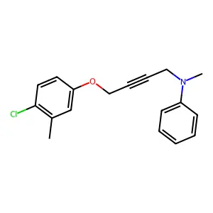 N-[4-(4-Chloro-3-methylphenoxy)but-2-yn-1-yl]-N-methylaniline structure