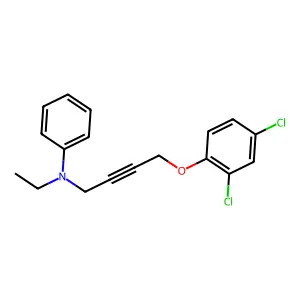 N-[4-(2,4-Dichlorophenoxy)but-2-yn-1-yl]-N-ethylaniline structure