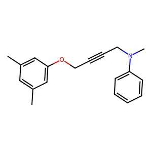 N-[4-(3,5-Dimethylphenoxy)-2-butyn-1-yl]-N-methylaniline structure