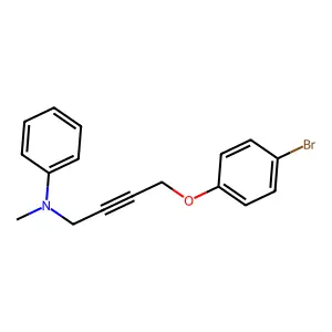 N-[4-(4-Bromophenoxy)but-2-yn-1-yl]-N-methylaniline structure