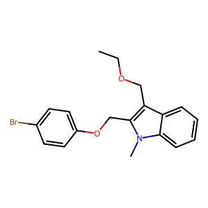 2-[(4-Bromophenoxy)methyl]-3-(ethoxymethyl)-1-methyl-1H-indole structure