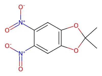 2,2-Dimethyl-5,6-dinitro-1,3-benzodioxole structure