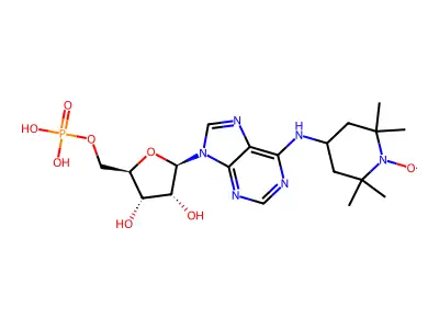 6-(2,2,6,6--Tetramethylpiperidine-1-oxyl)-adenosine monophosphate structure