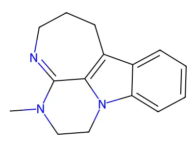 3,4,11b-Triazacyclohepta(j,k)fluorene, 1,2,3,5,6,7-hexahydro-3-methyl- structure