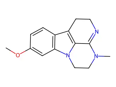 1H-3,4,6a-Triazafluoranthene, 2,4,5,6-tetrahydro-8-methoxy-4-methyl- structure