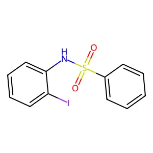 N-(2-iodophenyl)benzenesulfonamide structure