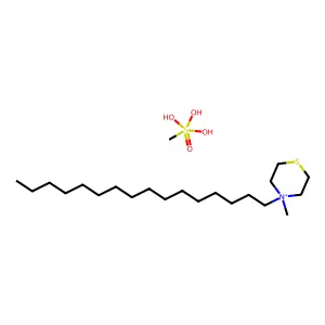 4-Hexadecyl-4-methylthiomorpholin-4-ium;trihydroxy-methyl-oxo-lambda6-sulfane structure