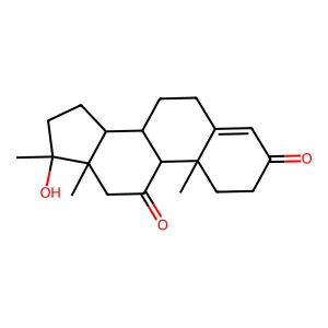 Androst-4-ene-3,11-dione, 17-hydroxy-17-methyl-, (17beta)- structure