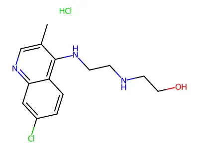 2-[2-[(7-Chloro-3-methyl-4-quinolyl)amino]ethylamino]ethanol structure