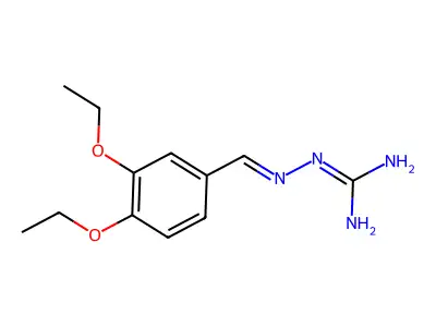 1-(3,4-Diethoxybenzylideneamino)guanidine structure