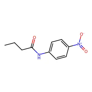 N-(4-nitrophenyl)butanamide structure