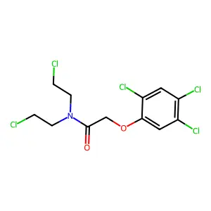 N,N-Bis(2-chloroethyl)-2-(2,4,5-trichlorophenoxy)acetamide structure