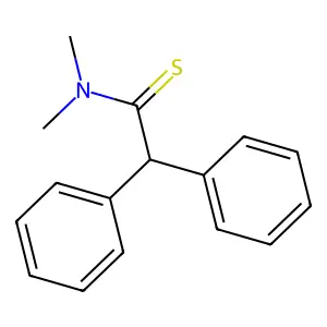 Acetamide, thio-N,N-dimethyl-2,2-diphenyl- structure