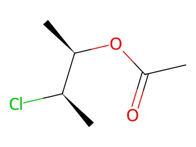 2-Chloro-1-methylpropyl acetate structure
