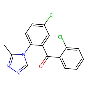 (5-Chloro-2-(3-methyl-4H-1,2,4-triazol-4-yl)phenyl)(2-chlorophenyl)methanone structure
