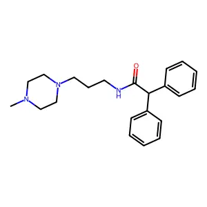 N-(3-(4-Methyl-1-piperazinyl)propyl)-alpha-phenylbenzeneacetamide structure