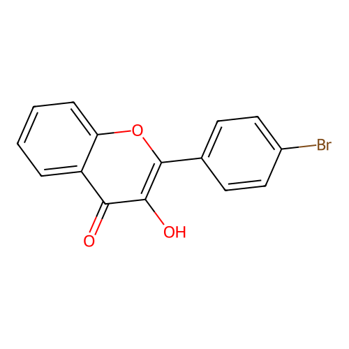 2-(4-Bromophenyl)-3-hydroxy-4h-chromen-4-one structure