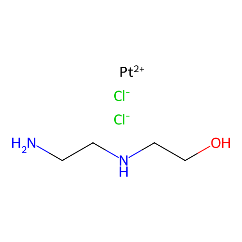 (SP-4-3)-(2-((2-Aminoethyl)amino)ethano-N,N')dichloroplatinum structure