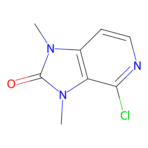 4-chloro-1,3-dimethyl-1,3-dihydro-2H-imidazo[4,5-c]pyridin-2-one structure