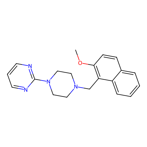 2-{4-[(2-Methoxynaphthalen-1-yl)methyl]piperazin-1-yl}pyrimidine structure