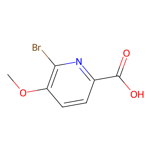 6-Bromo-5-methoxypyridine-2-carboxylic acid structure