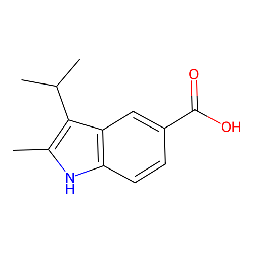 3-Isopropyl-2-methyl-1H-indole-5-carboxylic acid structure