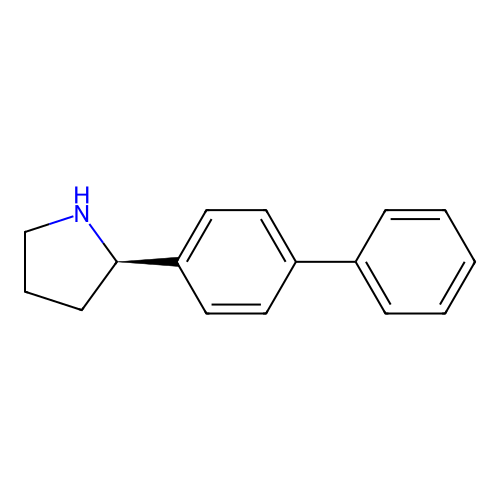 (2R)-2-(4-phenylphenyl)pyrrolidine structure