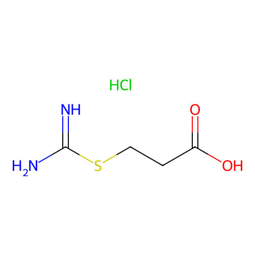 3-(Amidinothio)propionic acid hydrochloride structure