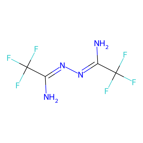 2,2,2-Trifluoro-N'-(2,2,2-trifluoroethanimidoyl)ethanimidohydrazide structure