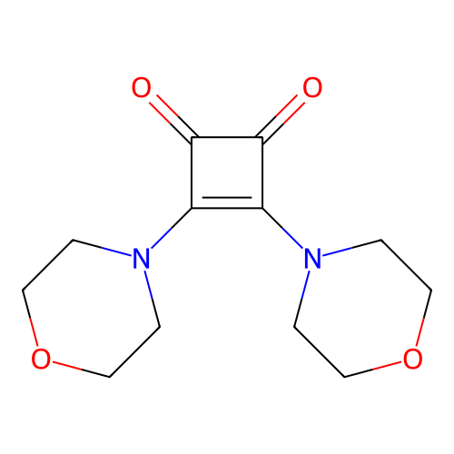 3,4-Dimorpholinocyclobut-3-ene-1,2-dione structure