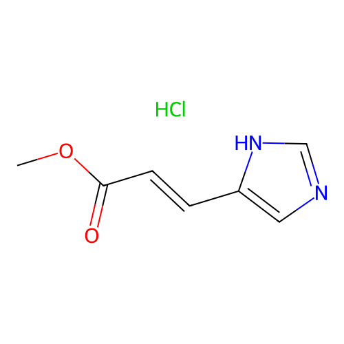 Methyl (E)-3-(1H-imidazol-4-yl)acrylate monohydrochloride structure