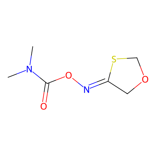 1,3-Oxathiolan-4-one, O-((dimethylamino)carbonyl)oxime, (Z)- structure