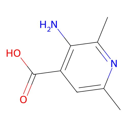 3-Amino-2,6-dimethylpyridine-4-carboxylic acid structure