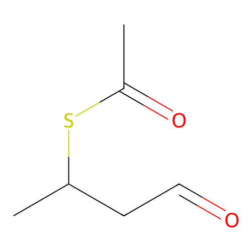 S-(2-Formylisopropyl)thioacetate structure