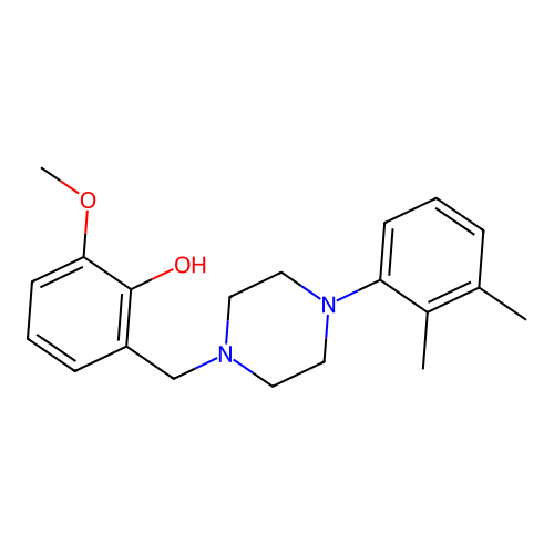 2-[[4-(2,3-Dimethylphenyl)piperazin-1-yl]methyl]-6-methoxyphenol structure